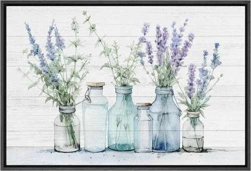 Miniatura 47 de SIGNFORD Lienzo impreso para pared, cielo nublado, bosque verde, prado, naturaleza, desierto, ilustraciones florales botánicas, arte moderno