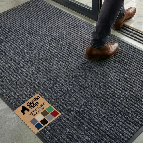 Miniatura 33 de Gorilla Grip - Tapete afelpado original de goma con perfil bajo, resistente, duradero, impermeable y fácil de limpiar para interior y exterior