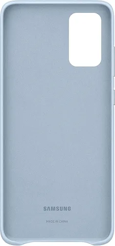 Miniatura 3 de Samsung Funda para Galaxy S20+ Plus, cubierta trasera de cuero, color azul (versión de EE. UU. con garantía), modelo: EF-VG985LLEGUS