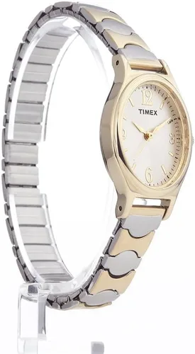 Miniatura 5 de Timex T26301 Kendall Circle Reloj de banda de expansión de acero inoxidable de dos tonos para mujer