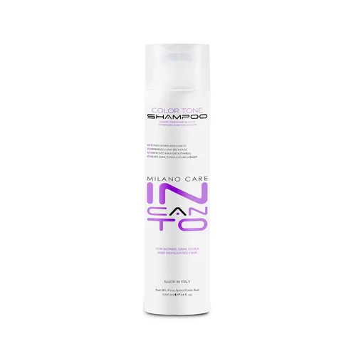 Incanto Champú Tono Color 8.5 fl oz/8 fl oz – Champú tóner profesional para tonos cobre o cabello cobrizo – Champú morado para cabello rubio, gris,