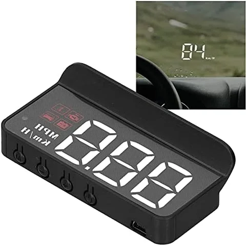 Miniatura 6 de Coche, HUD Proyector Multifunción Medidor de Alarma de Alarma de Fatiga Conducción Recordatorio