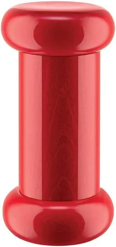Alessi Totem Domestici ES19 – Molino de Sal, Pimienta y Especias en Madera de Haya, Negro, Amarillo y Rojo