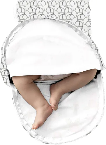 Miniatura 3 de SwaddleMe Luxe Easy Change Swaddle, Ellie Elephant/Triángulo Gris, S/M (0-3 meses)