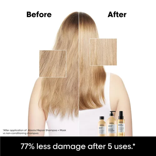 Miniatura 3 de L'Oreal Professionnel Paris Absolut Repair Shampoo – Nourishing Protein Shampoo For Dry, Damaged Hair, Repairs Damage and Provides Shine