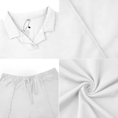Miniatura 4 de Lexiart Conjunto casual de 2 piezas para hombre, conjunto de chándal de verano para playa hawaiana