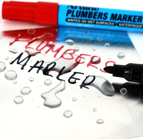 Miniatura 4 de Artline Plumbers - Marcadores permanentes, serie profesional, para uso en superficies húmedas, marcadores de construcción impermeables, punta