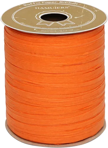 Miniatura 8 de Cinta de rafia para envoltura de regalos, cordel de papel de embalaje, cinta de manualidades hilo de rafia para crochet - 1/4 pulgadas de ancho, 100