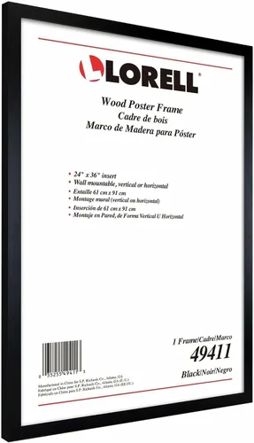 Miniatura 6 de Lorell Marco para póster, 16 x 20 pulgadas, madera, negro