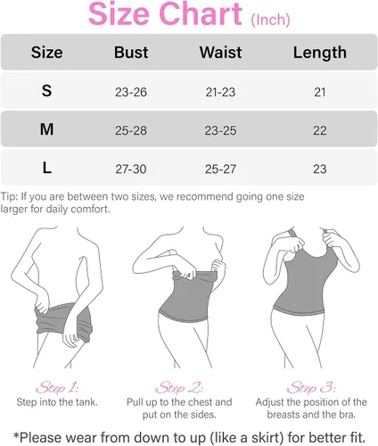 Miniatura 5 de Shapewear - Camiseta sin mangas para mujer, con control de abdomen, acanalada, cuello cuadrado, sin costuras, de compresión, shapermint