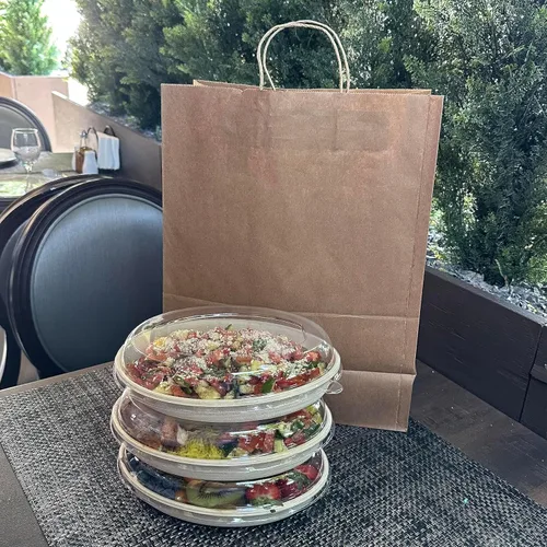 Miniatura 9 de Cuencos de burrito ovalados desechables de fibra compostable de 32 onzas con tapas de cúpula, resistentes, ecológicos, bagazo natural sin blanquear