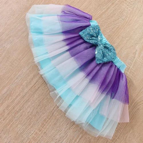 Miniatura 4 de Conjunto de mameluco para bebé recién nacido, falda tutú + diadema