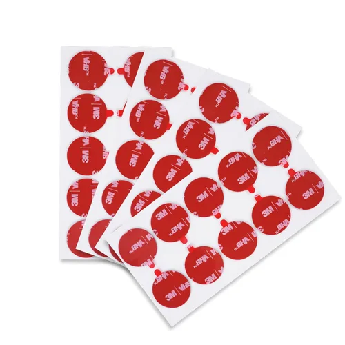 Miniatura 13 de 3M - Almohadillas adhesivas redondas de doble cara de diámetro de 1 pulgada, 20 unidades, 5925 cuadrados de cinta de montaje negra, almohadillas