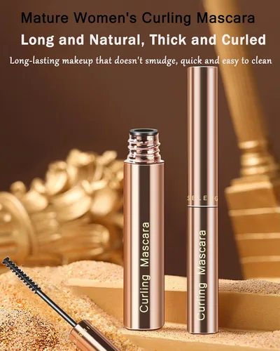 Miniatura 7 de Máscara de pestañas negra para mujeres mayores con pestañas cortas y finas, longitud y volumen extremos, impermeable, a prueba de manchas, ultra