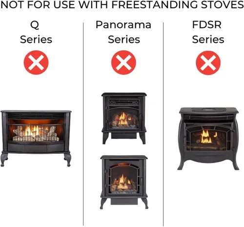 Miniatura 4 de ProCom FIB100 soplador de chimenea de doble combustible, grande, negro, plateado - mejora la distribución del calor, fácil instalación, compatible