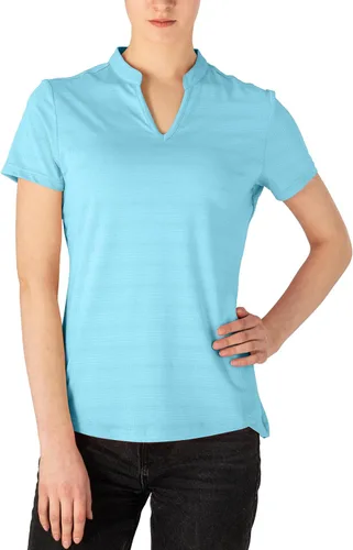 Miniatura 133 de Gopune Polo de golf con cuello en V para mujer, sin cuello, manga corta, ligera, de secado rápido, camisetas de tenis para correr