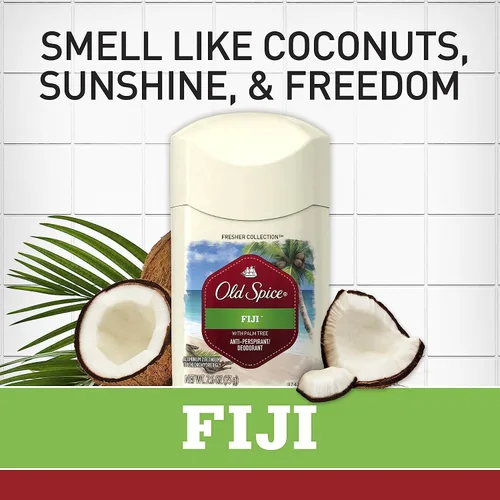 Miniatura 5 de Old Spice Desodorante, Antitranspirante, Aroma Fiji Colección Fresher Para Hombre 3.4 Oz Paquete de 2