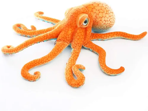 ERDAO Peluche realista de pulpo, juguete de animales marinos de peluche gigantes, regalos para niños (21.6 pulgadas)