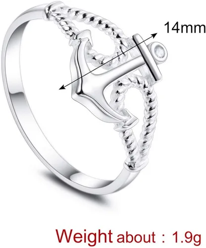 Miniatura 2 de INBLUE Anillos giratorios de plata de ley 925 para mujeres y niñas, amantes, hermanas, compromiso, boda, promesa, joyería para el día de la madre
