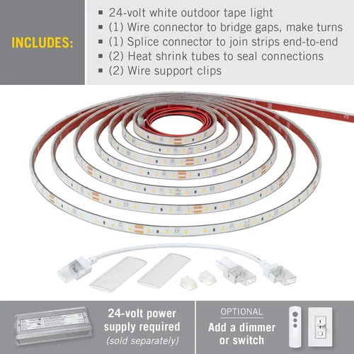 Miniatura 2 de Armacost Lighting RibbonFlex Pro 135410 - Cinta de luz blanca cálida (2700 K), 60 LEDs/M, 8.2 ft, 24 V