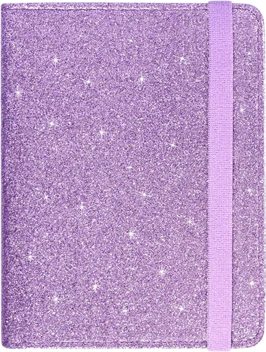 Miniatura 11 de ACdream - Funda para pasaporte, billetera o cartera de viaje de piel con bloqueo RFID para pasaporte con cierre de banda elástica, Ab-oro rosa)
