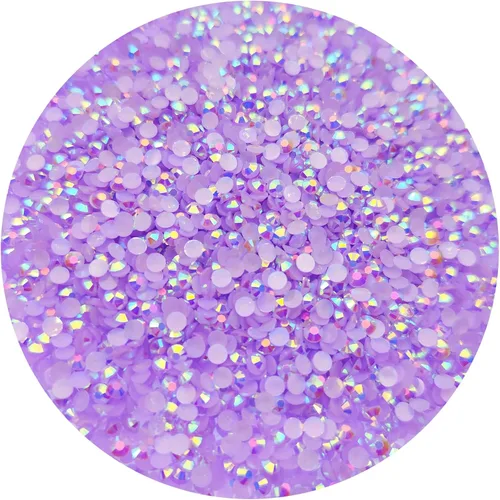 Miniatura 9 de 1000 diamantes de imitación de resina de 0.236 pulgadas con parte trasera plana de color AB para botellas, vasos, maquillaje de cara, decoración