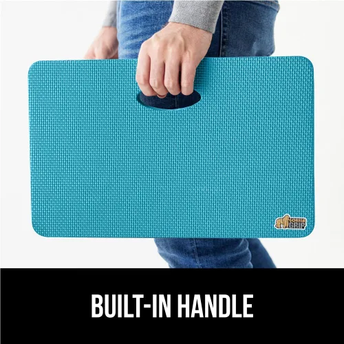 Miniatura 7 de GORILLA GRIP Almohadilla de rodillas extra gruesa con patente pendiente de espuma suave, almohadillas de rodillas grandes y de apoyo para Turquesa
