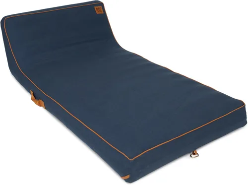 Miniatura 12 de Big Joe Lux Chaise - Flotador inflable prémium para piscina, rayas azul marino y marfil, malla de primera calidad, mezcla de poliéster duradera