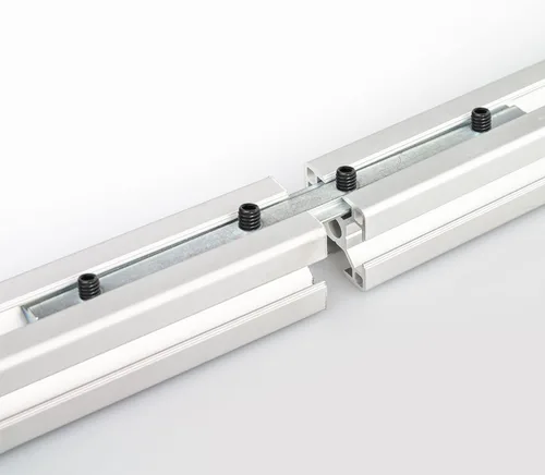 Miniatura 5 de uxcell Conector de línea recta, soporte de junta de 7 pulgadas con tornillos para perfil de extrusión de aluminio serie 4040 con ranura en T