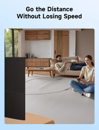 Miniatura 5 de Cable de Extensión USB 3.0 de 6.6 Pies, JSAUX Cable de Extensión USB A Macho a Hembra Material Trenzado Duradero Transferencia Rápida de Datos