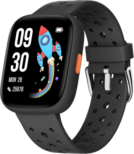 Reloj inteligente BIGGERFIVE para niños, rastreador de actividad física de 1.8", podómetro, frecuencia cardíaca, monitor de sueño, IP68 resistente