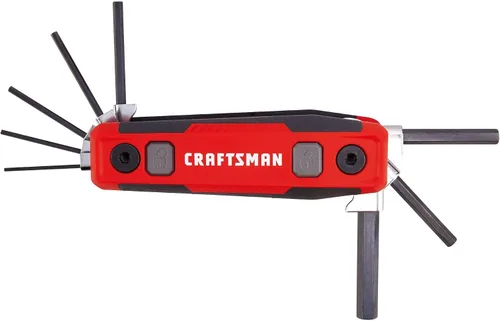Miniatura 4 de CRAFTSMAN Juego de llaves hexagonales, MM, bloqueo plegable de 8 piezas (CMHT26024)