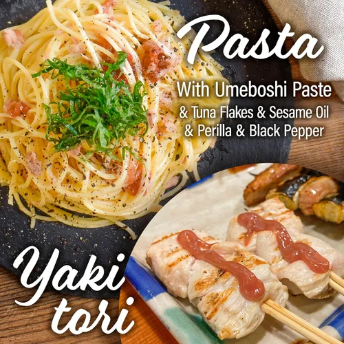 Miniatura 7 de YAMASAN KYOTO UJI Umeboshi - Pasta japonesa de ciruelas en escabeche, con la marca Premier "KISHU NANKO-UME" 100%, vegano, sin alérgenos ni aditivos