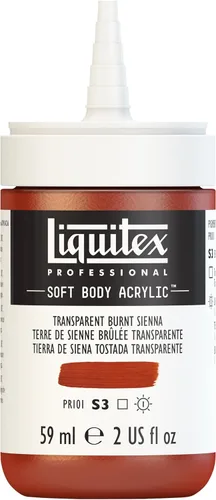 Miniatura 32 de Liquitex Professional Soft Body - Pintura acrílica, botella de 2 onzas (59 ml), blanco titanio Titanio Blanco