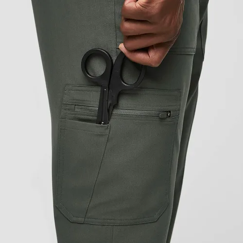 Miniatura 5 de Pantalones de limpieza tipo cargo FIGS Cairo, ajuste clásico de pierna recta