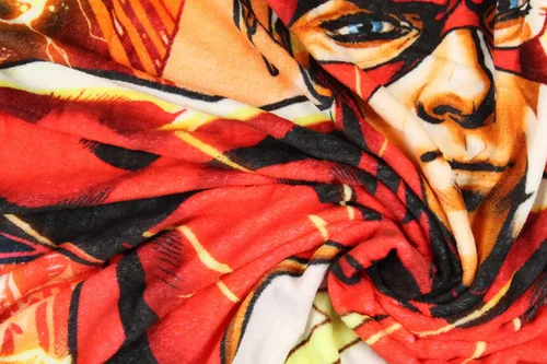 Miniatura 2 de Northwest DC Comics The Flash Running Lightning - Manta de felpa de superhéroe de 46 x 60 pies