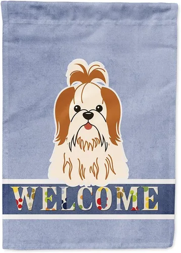 Miniatura 284 de Caroline's Treasures BB5622GF Airedale - Bandera de bienvenida para jardín, bandera decorativa para patio, exteriores, patio, parterres