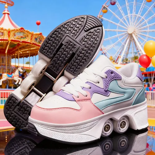 Miniatura 3 de Roller Skate Shoes for Women Girls Boy and Men 4-Wheels Fashion Professional Outdoor Indoor Quad-Skates for Kids & Adults Christmas/Birthday Gifts