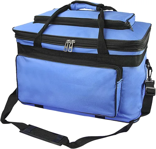 Miniatura 9 de Bolsa de almacenamiento de suministros de arte de gran capacidad con correas, impermeable, suministros de dibujo, bolsa de viaje portátil