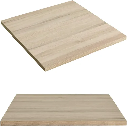 Miniatura 8 de Kaboon Mesa universal de 24 x 24 pulgadas, paquete de 2, solo encimera reversible de melamina, uso doméstico o comercial en interiores, 1 pulgada