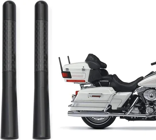 Miniatura 7 de Bingfu Antena de fibra de carbono para motocicleta de repuesto compatible con Harley Davidson 1989-2023 Road King Softail Touring Street Glide Road