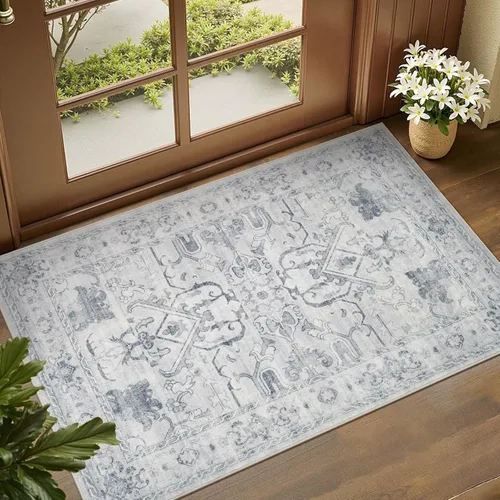 Miniatura 131 de jinchan Lima - Alfombra de pasillo lavable de 2 x 6 pies, antideslizante, de pelo corto, suave, ultrafina, alfombra envejecida para casa de campo