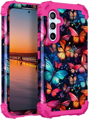 Miniatura 135 de Hocase Funda para Galaxy A37 5G, protección resistente a prueba de golpes, parachoques de goma de silicona suave+funda protectora híbrida