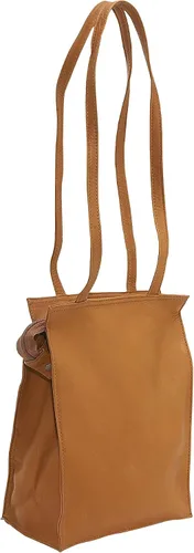 Miniatura 3 de Le Donne Bolso de mano simple simple de cuero de la correa doble