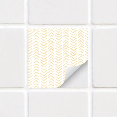 Miniatura 17 de Adhesivos de vinilo para azulejos de pared autoadhesivos, calcomanías impermeables para decoración de cocina, baño, línea ondulada de abulón, 6 x 6