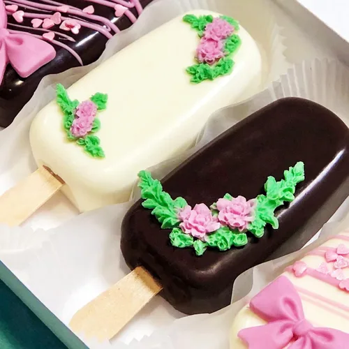 Miniatura 7 de Molde de silicona para árbol, moldes de corona de rosas, guirnalda de flores de tocón con hojas de chocolate, para boda, fiesta de San Valentín