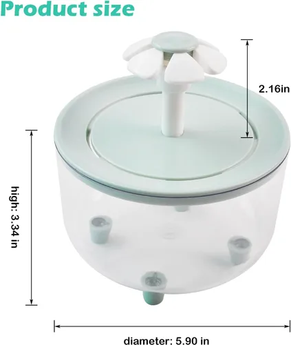 Miniatura 2 de Baño Automático para Pájaros, Bañera de Loro con Fuente de Pétalos Filtro Circulante Jaula Baño de Pájaros Ducha Cacatúa Baño de Pájaros