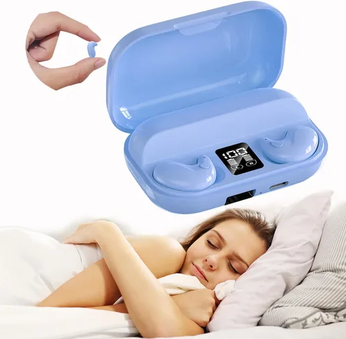 Xmenha Auriculares invisibles inalámbricos Bluetooth para dormir pequeños auriculares para dormir de lado