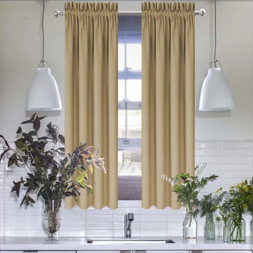 Miniatura 67 de Cortinas de cocina negras Ladity - 2 paneles de cortinas cortas opacas, 36 pulgadas, privacidad, niveles de café, cortinas de granja para ventana