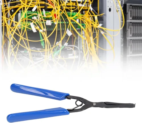 Miniatura 2 de Alicates de fibra óptica Profesional Mango de goma de acero de punta larga SC LC Cabezales de brida Conector Abrazadera de enchufe Herramienta